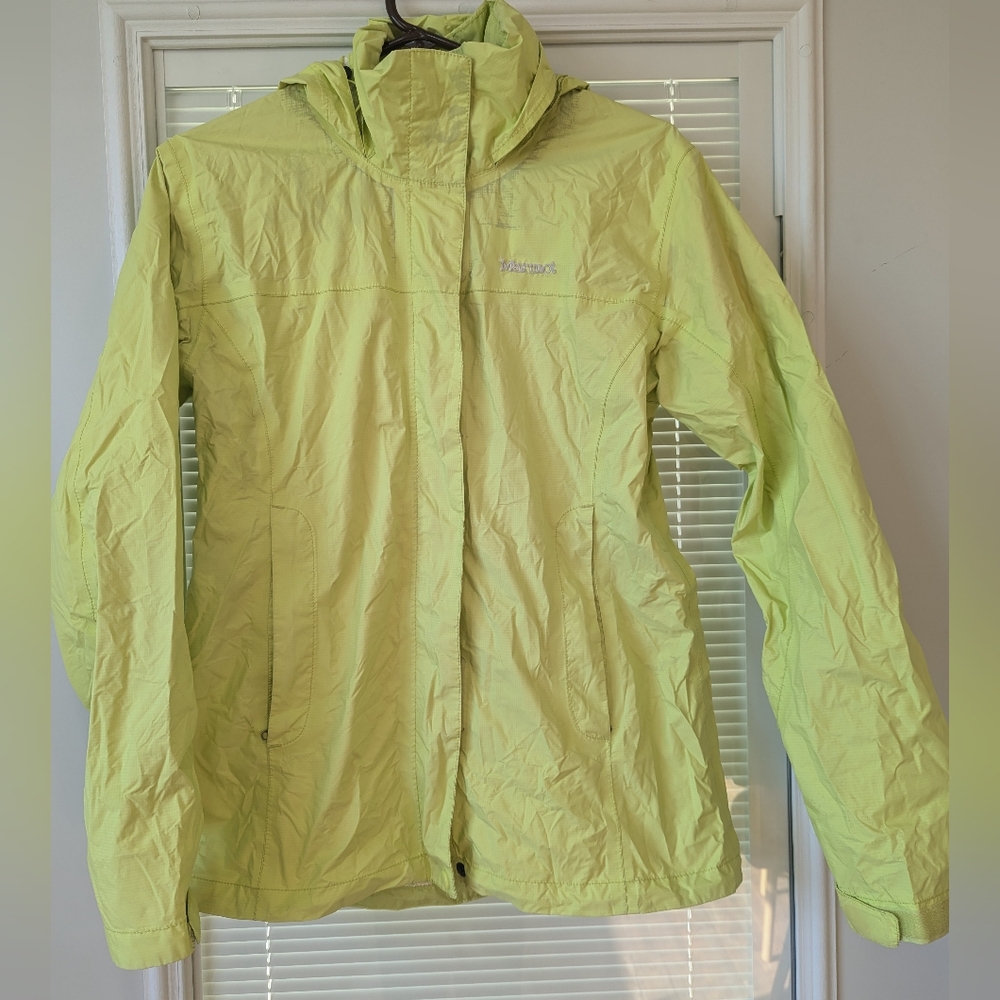 Marmot Women's PreCip® Rain Jacket Sunny Lime Medium waterproof casual travel